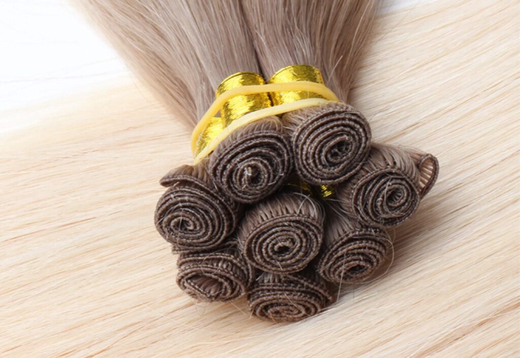 Hand-Tied Weft Extension 7 Hand-Tied Weft Extension 7