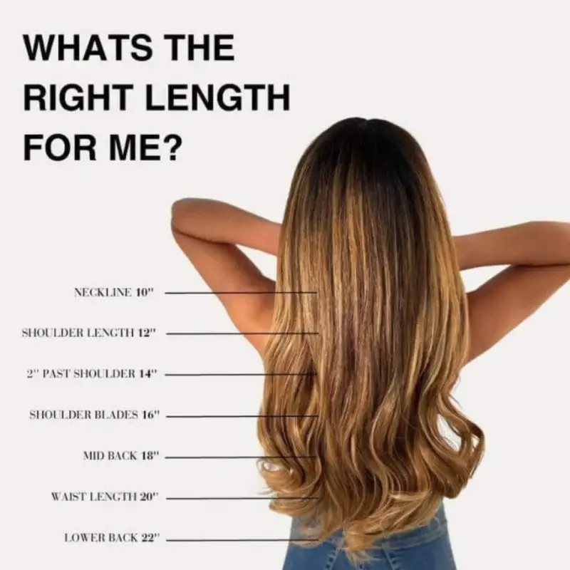 hair extension length guide