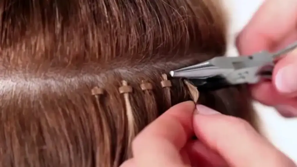How to Install I-Tip Hair Extensions? 2 how to apply i tip hair extensions