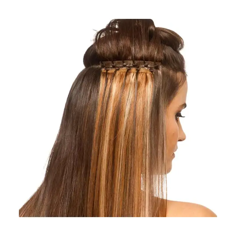 beaded weft hair extensions