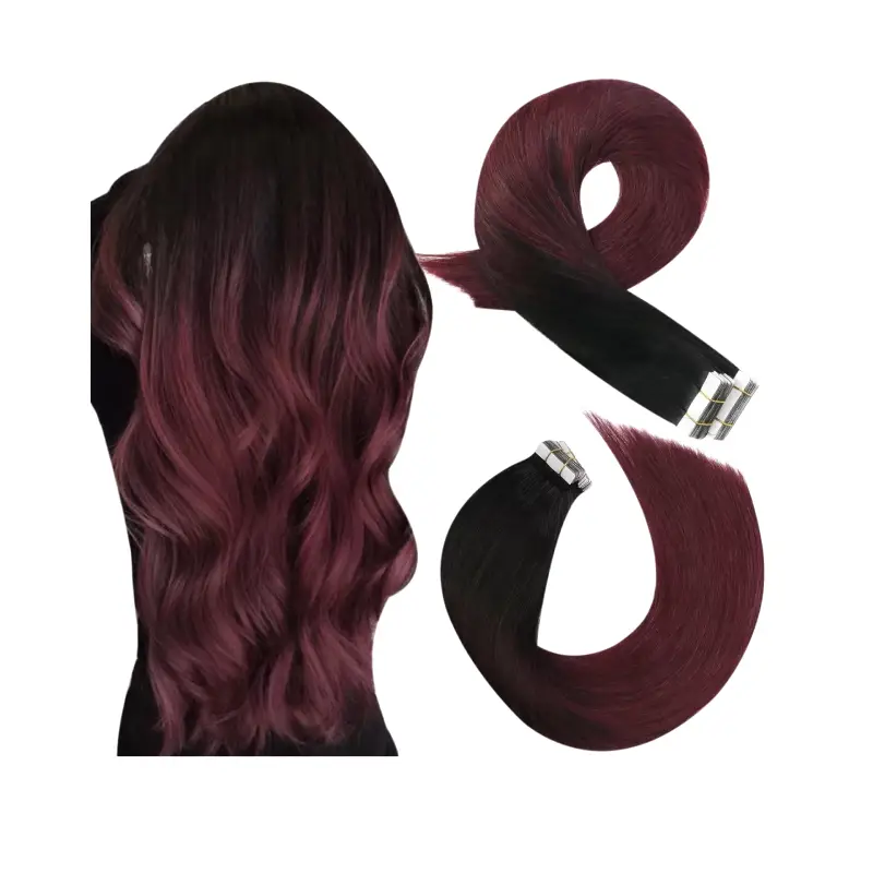 dark red ombre hair extensions