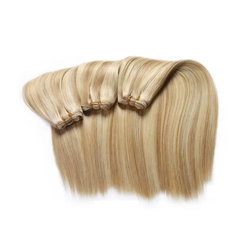 double drawn hair weft