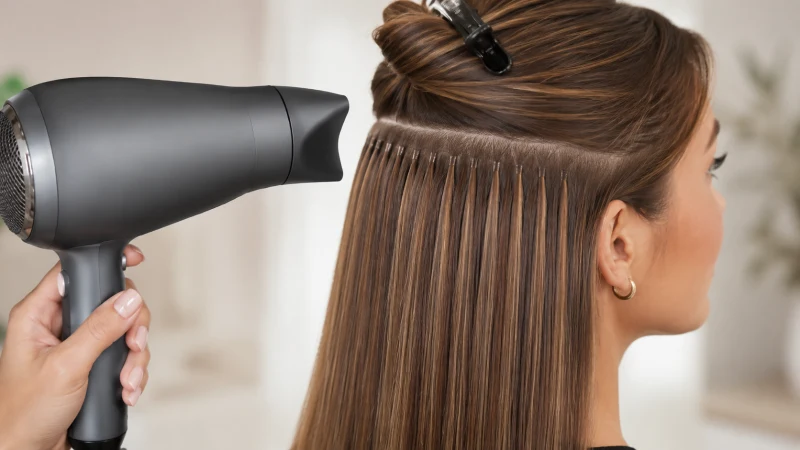 How to Sleep With Hair Extensions? 2 dry the hair and attachment area completely