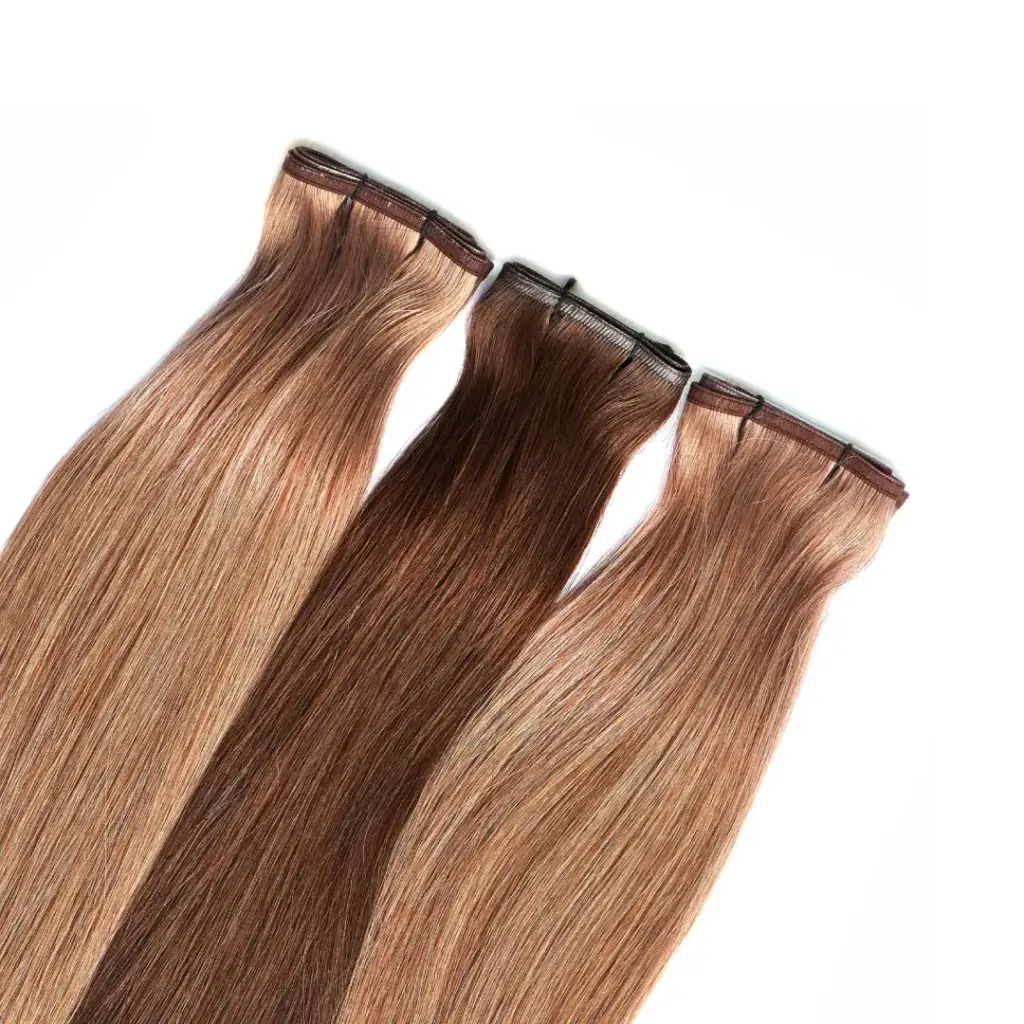 flat weft clip in hair extensions