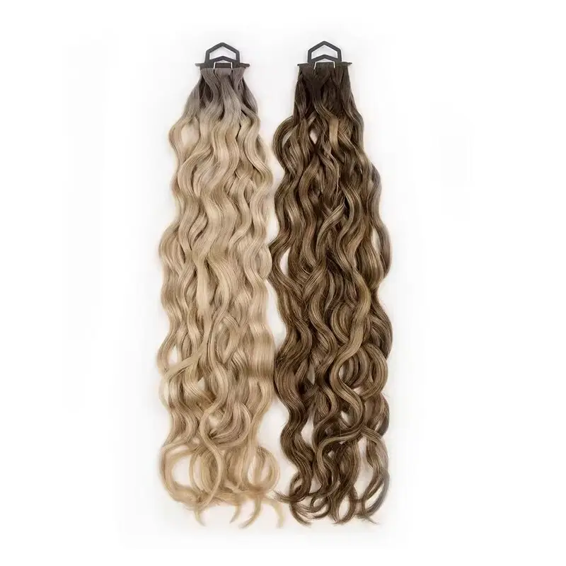 genius weft curly hair extensions