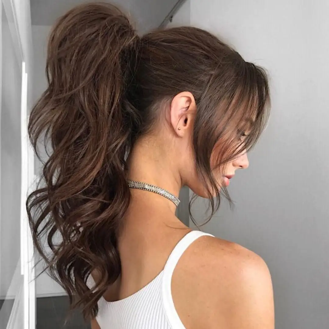 halo hair extensions ponytail