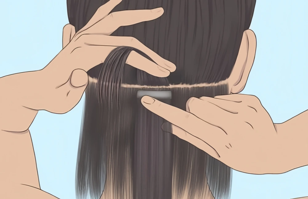 how to diy tape in extensions​