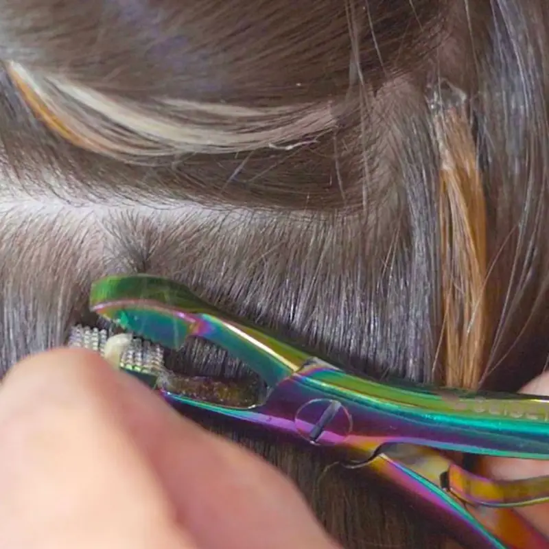 how to remove fusion hair extensions