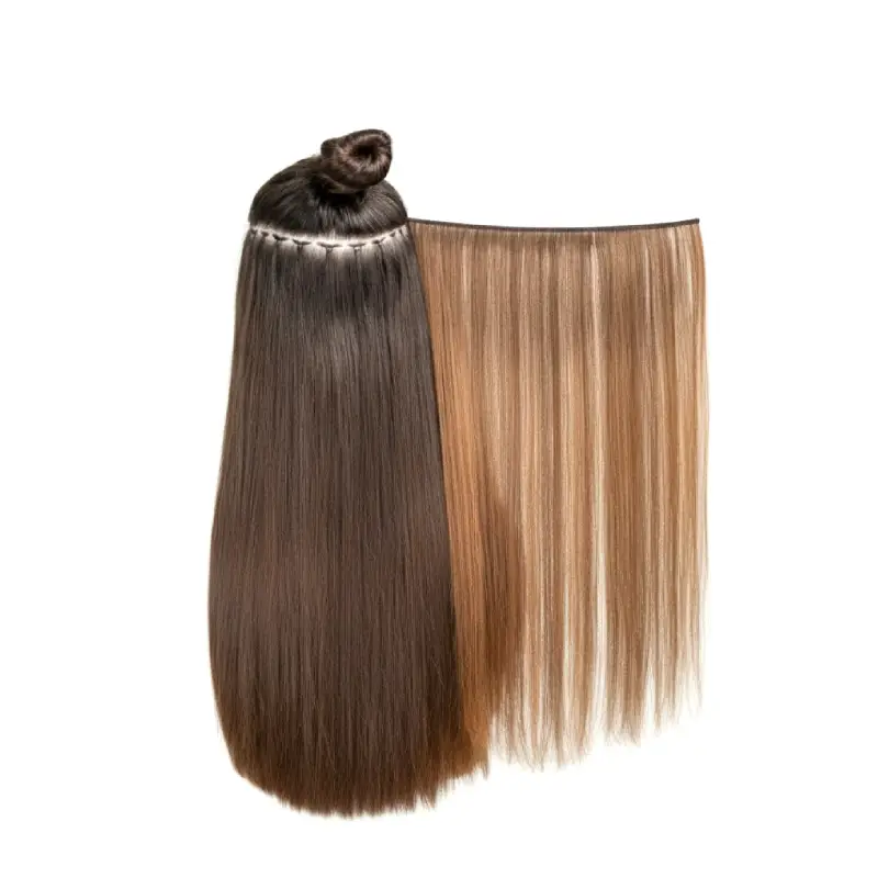 hybrid weft hair extensions