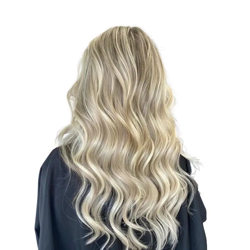 invisible beaded weft extensions