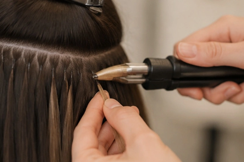 What Are K Tip Hair Extensions? A Complete Guide for Clients, Stylists, and Hair Brands 3 k tip hair extension installation process