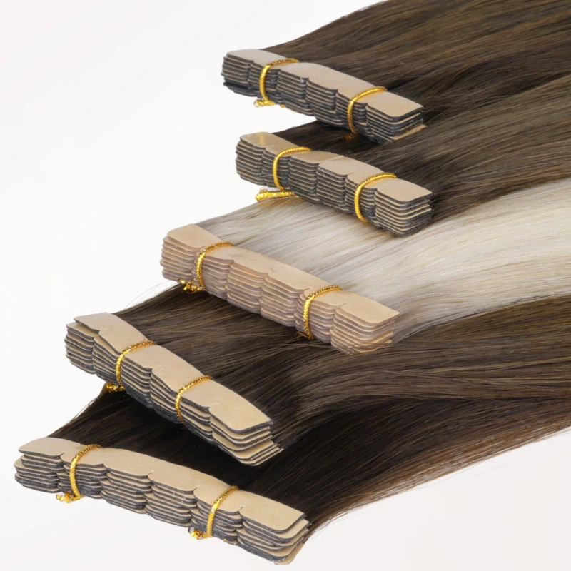 mini tape in human hair extensions