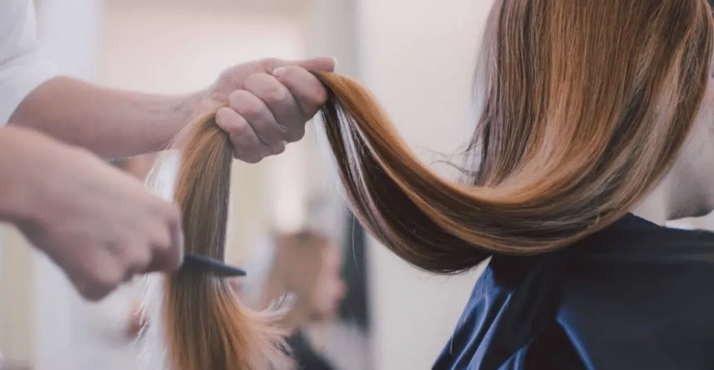Proper Placement Tape in Hair Extension Placement Guide 3 prep with alpha extensions