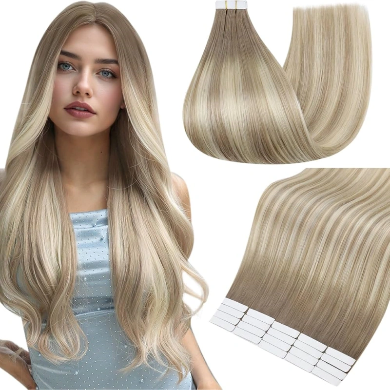 remy invisible tape in hair extensions