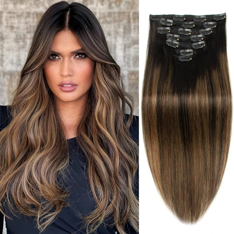 remy ombre clip in hair extensions