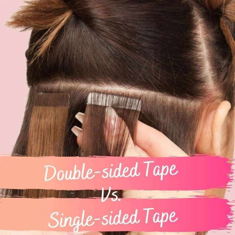single sided tape extensions vs double sided