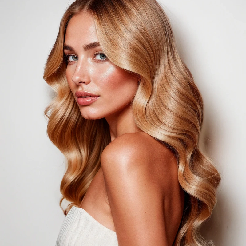 strawberry blonde tape in extensions