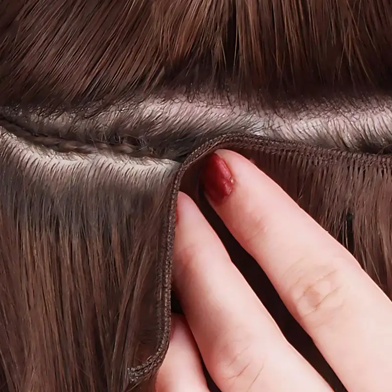 weft hair extension installation