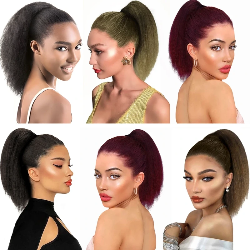 10 inch drawstring ponytail