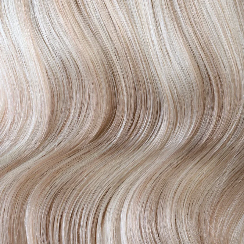 ash blonde halo extensions color