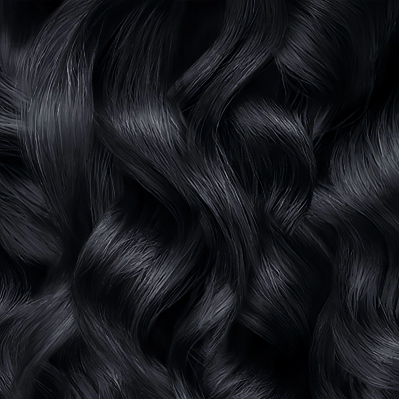 black wavy extensions