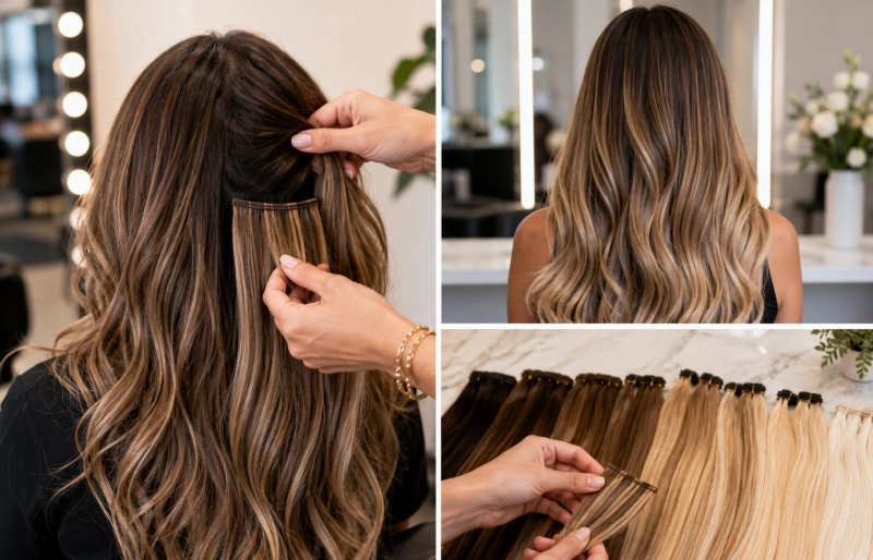 How to Blend Hair Extensions With Natural Hair 2 blending hair extensions with placement and cutting