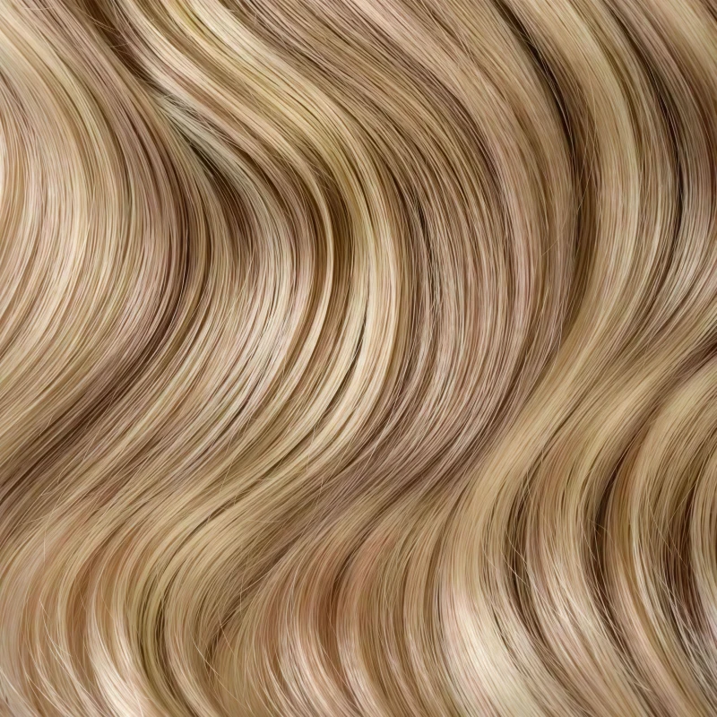 blonde highlighted ponytail extension