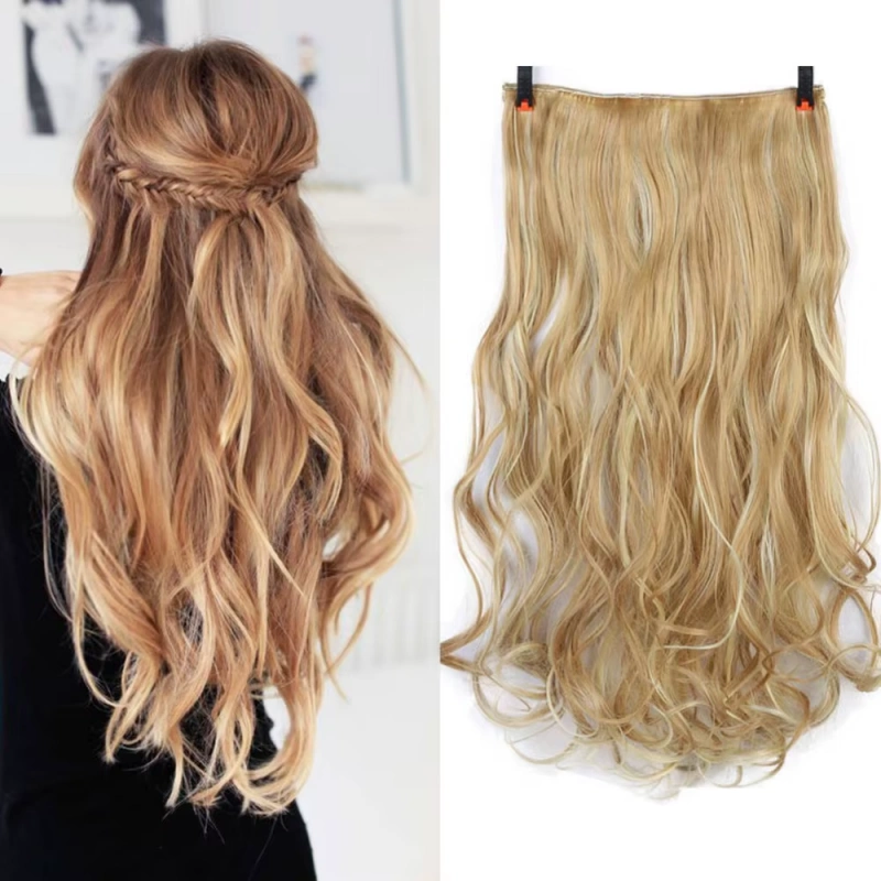 blonde kinky straight clip in hair extensions