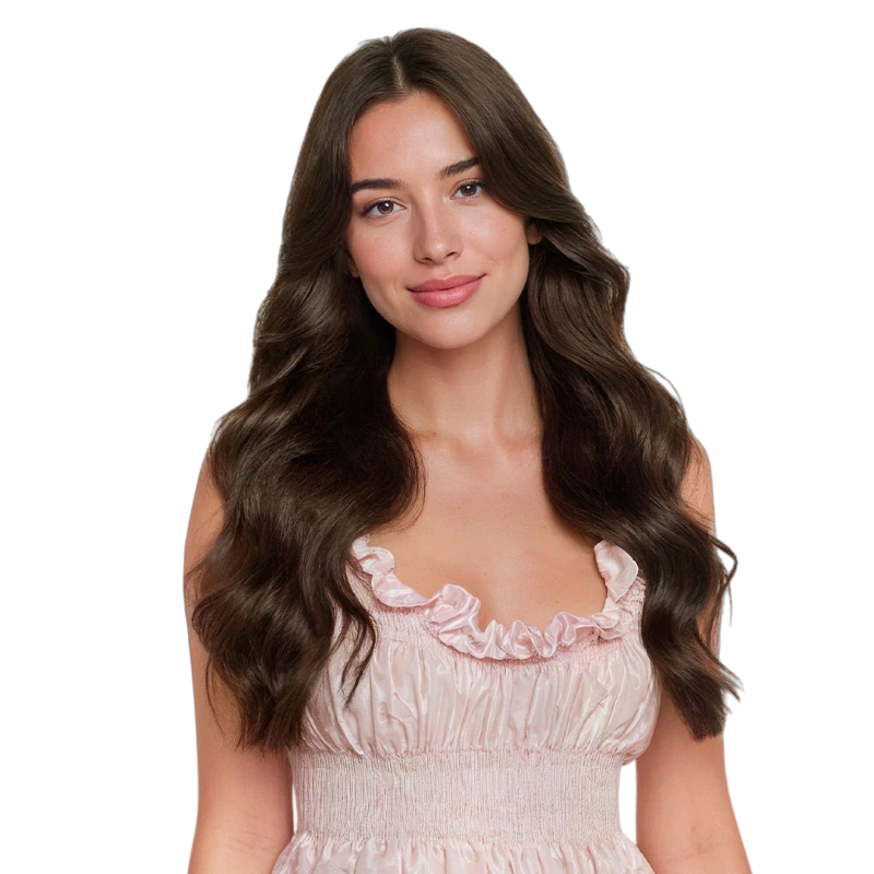 brown clip in hair extensions