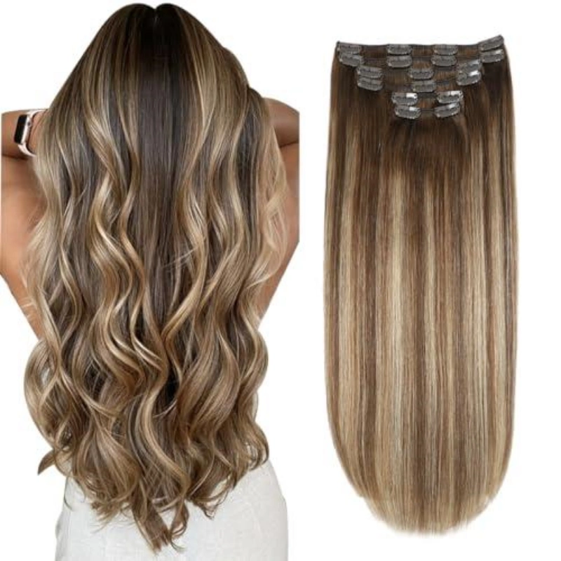 brown ombre clip in extensions