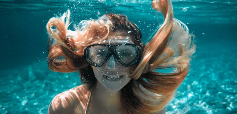 can you swim with hand tied extensions