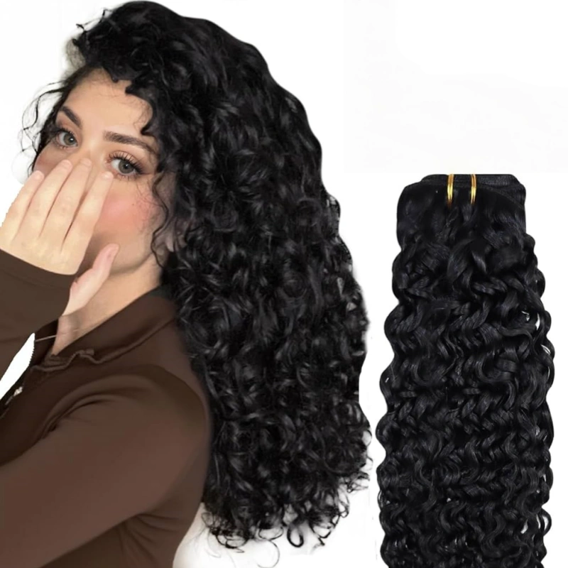 clip in black curly hair extensions