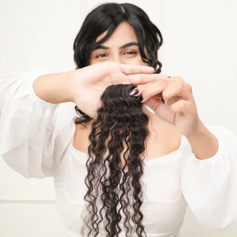 curling human hair extensions