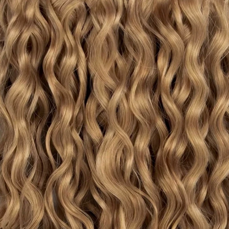 dark blonde curly hair extensions