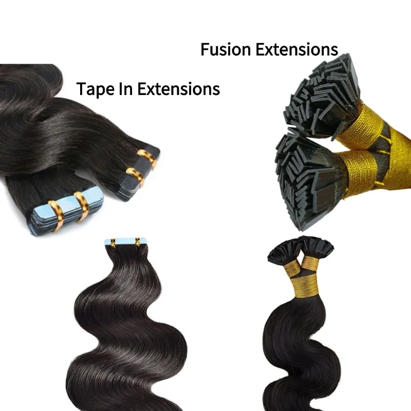 fusion hair extensions vs tape in