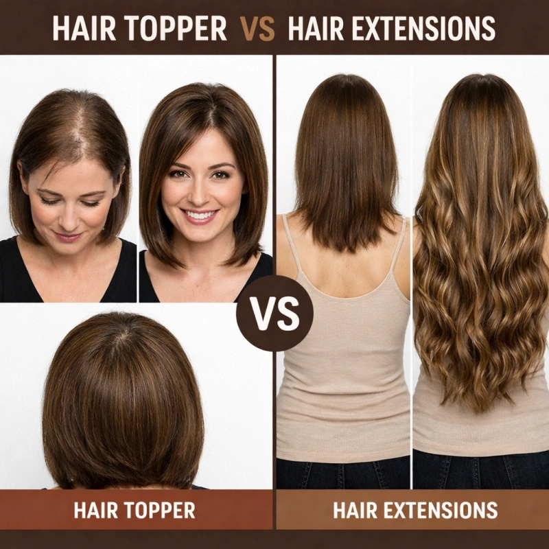 hair topper vs extensions