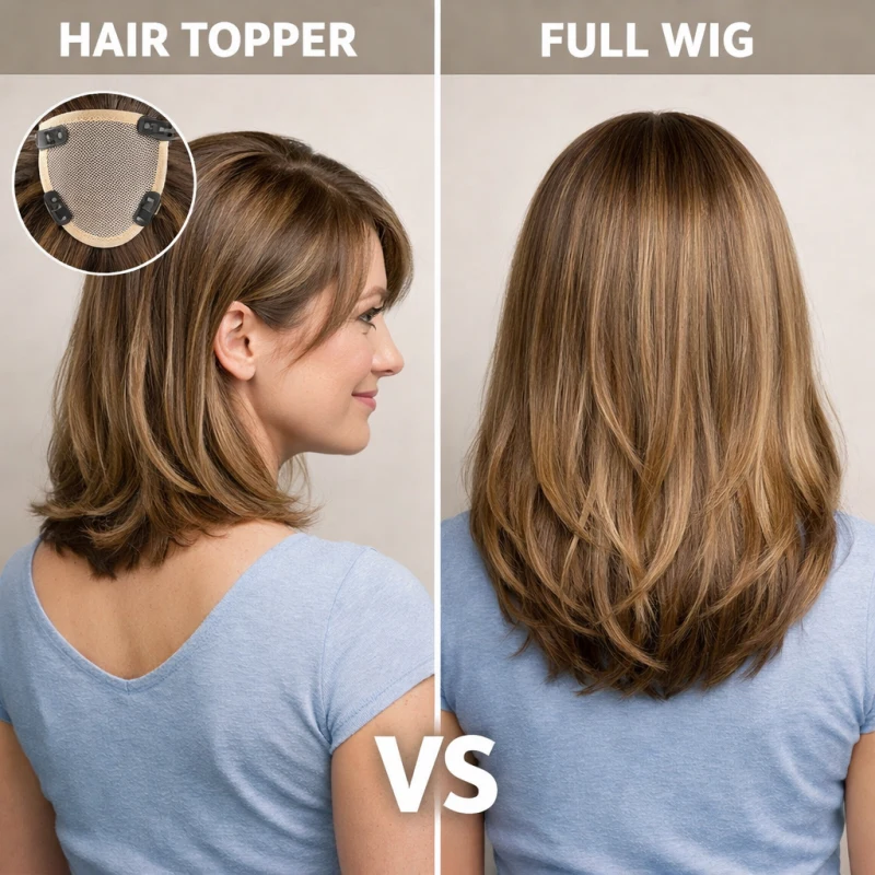 hair topper vs wig