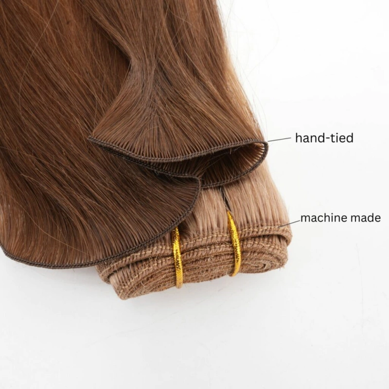 hand tied vs machine weft