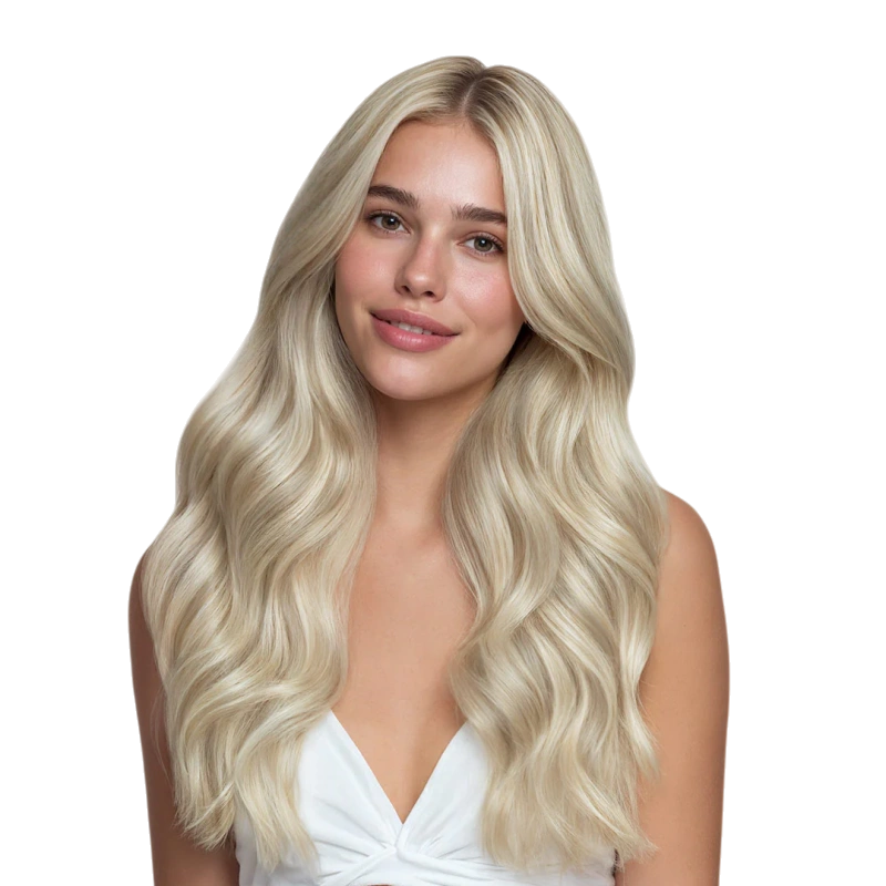 highlighted hair extensions