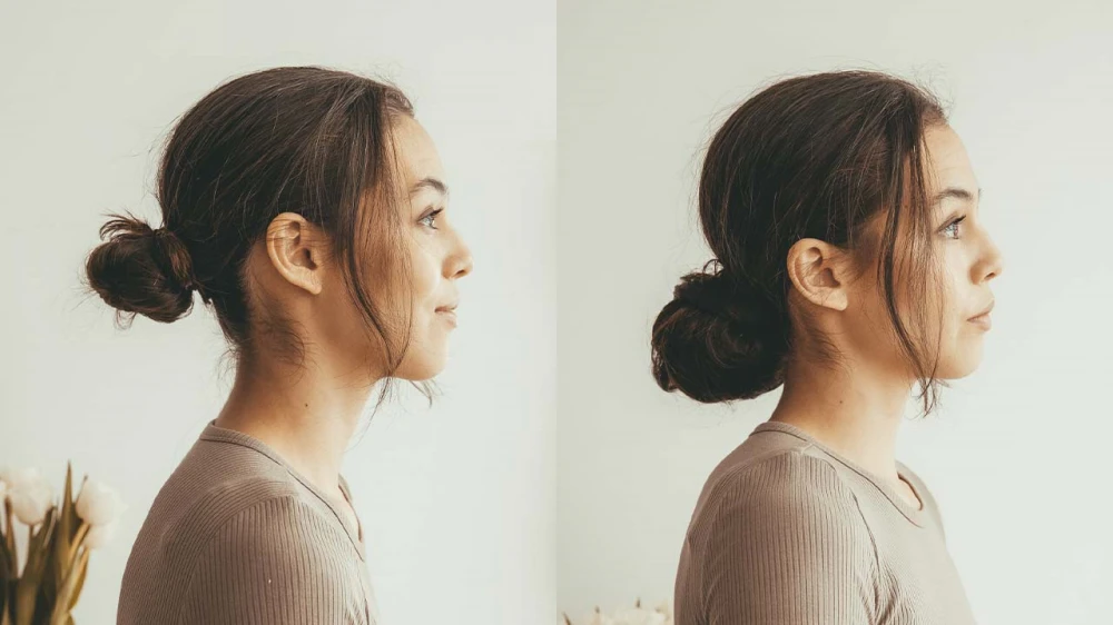 how to do a messy bun with clip in extensions