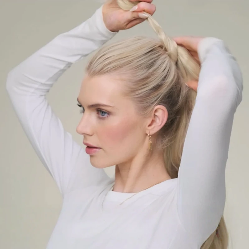 how to install a wrap around ponytail