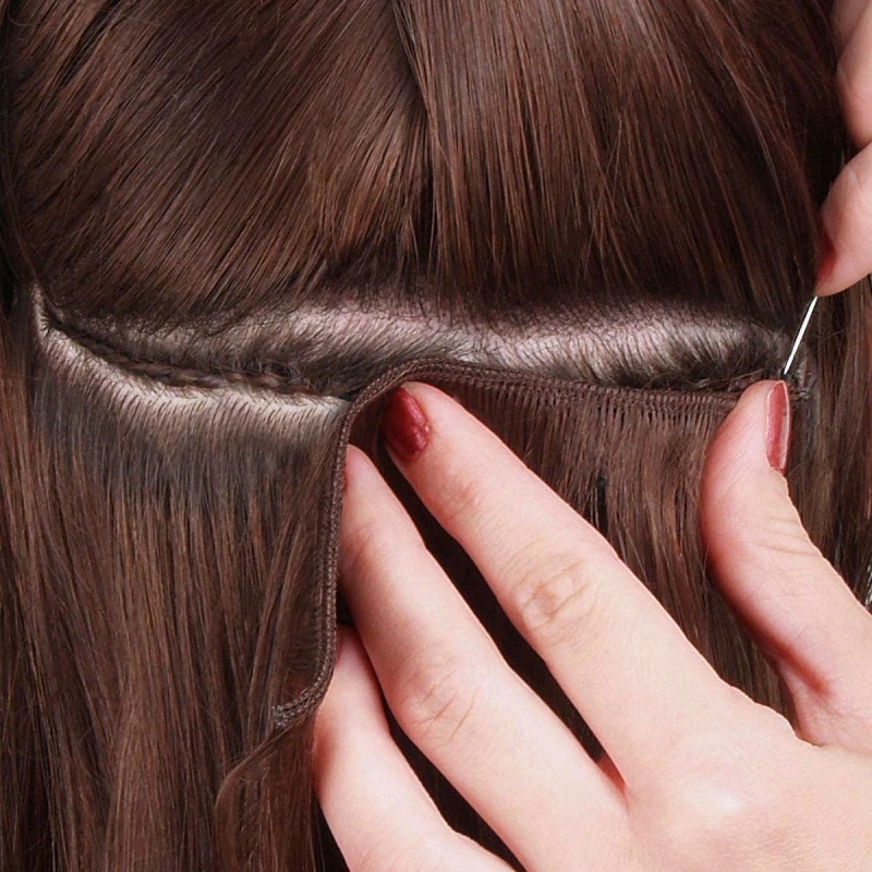 how to install hybrid weft hair extensions