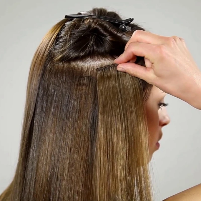 how to put in clip in hair extensions
