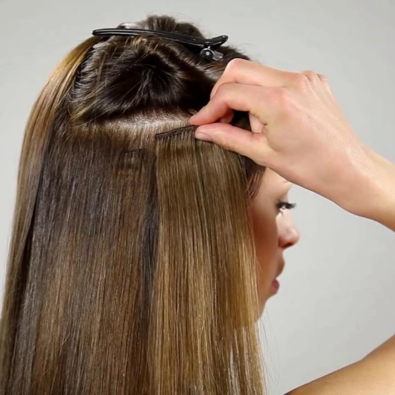 how to put in one piece clip in hair extensions