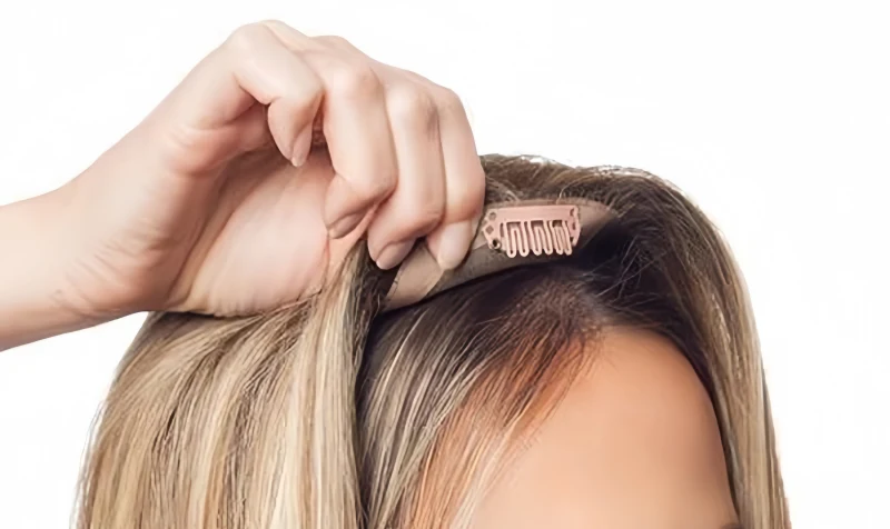 How to Put on a Hair Topper? Step by Step Guide 2 how to put on a hair topper with clips