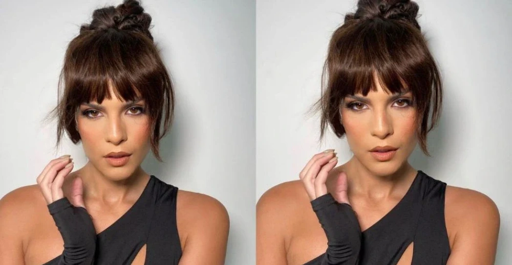 how to style clip in bangs