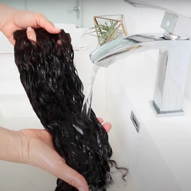 how to wash clip in hair extension