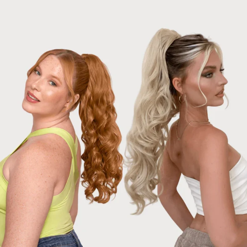 how to wear a clip in ponytail