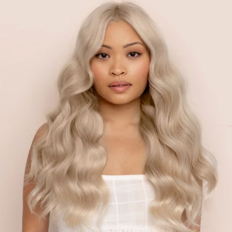 light grey clip in hair extensions