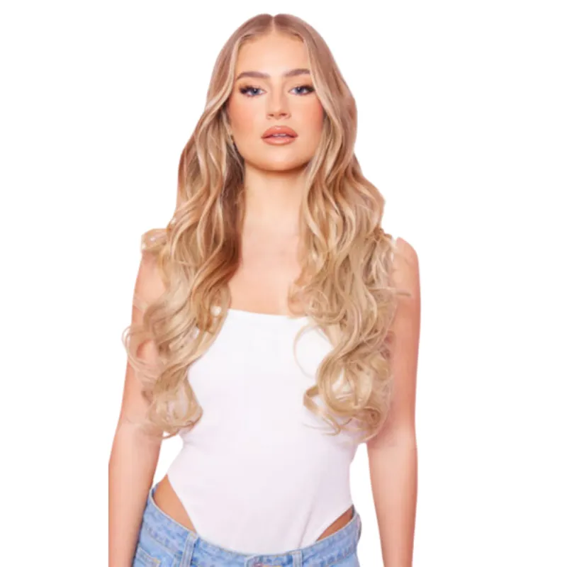 long blonde curly hair extensions